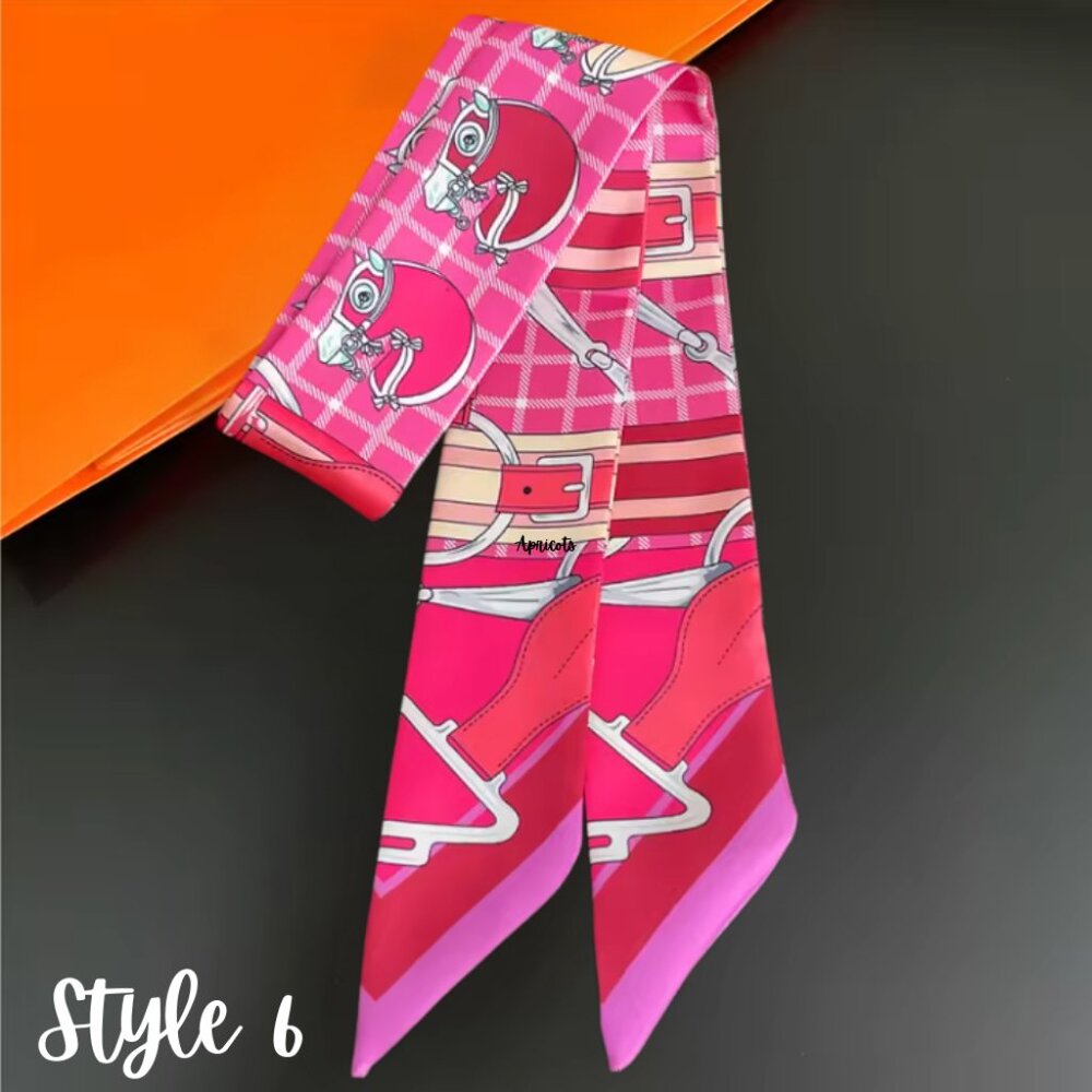 Skinny Scarf - Bag Charm, Bow, Neck Tie - Scarves Collection - Picture 13 of 17